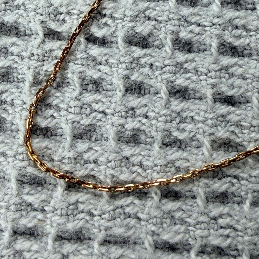 JW 14K Yellow Gold Rolo Link Chain Necklace 20 Inch 1.69g